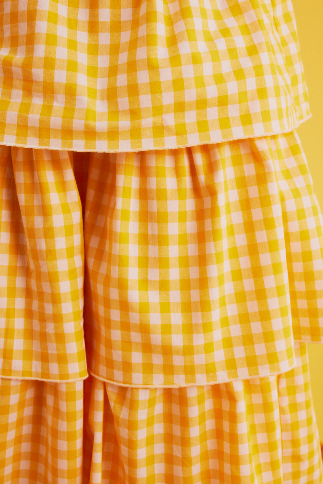 Dear Sophie Checkered Yellow Wave Skirt