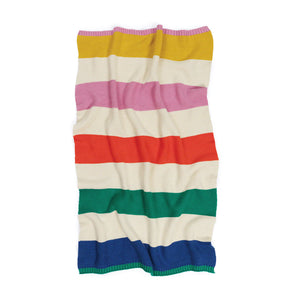 Sophie Home Kids Rainbow Striped Baby Blanket