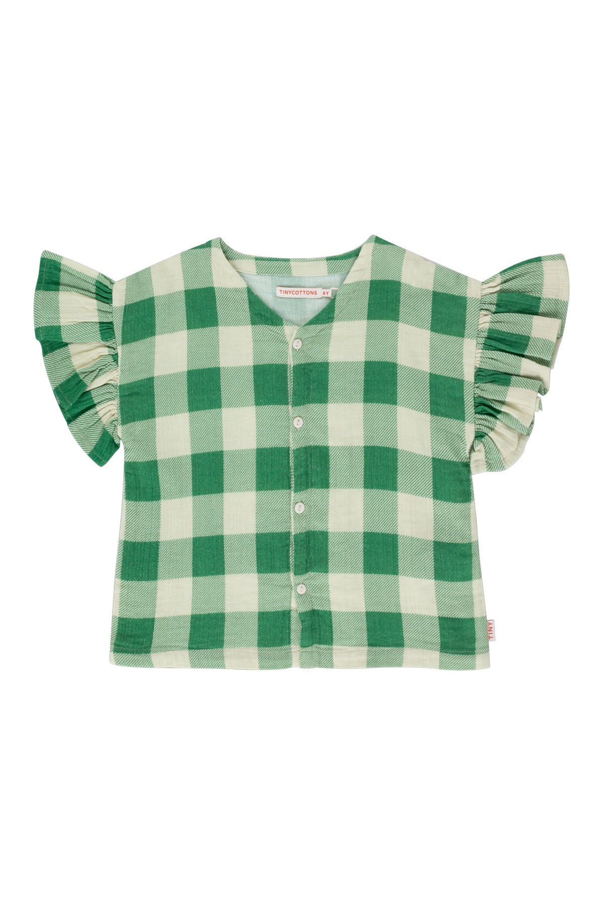 Tinycottons Big Check Frills Shirt